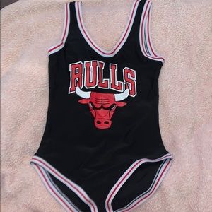 Chicago Bull Red One Piece Bodysuit